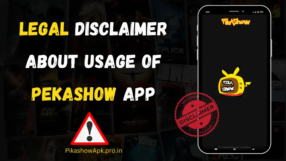 Pikashow Legal Disclaimer
