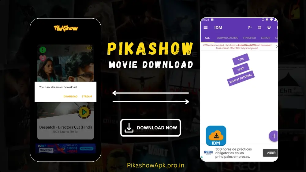 1DM Pikashow Movie Downloader